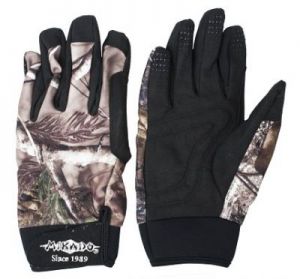 Mikado rękawiczki camo + szary rozm. l